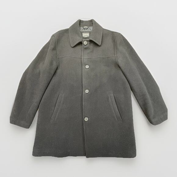 St. John's Bay Other - St. John’s Bay Men’s Pea Coat Large Black Wool Blend Classic Winter Jacket